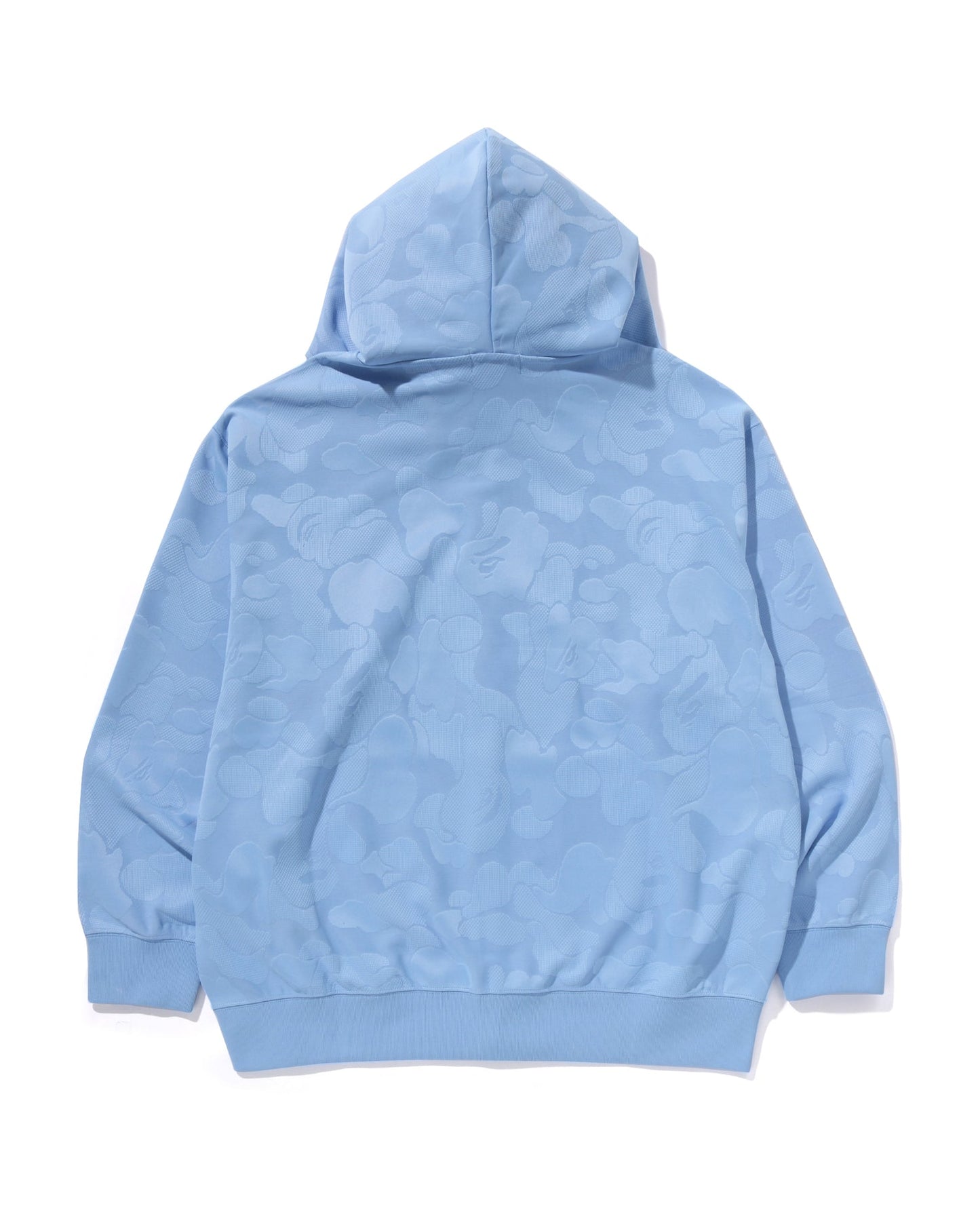 Solid Camo Jacquard One Point Relaxed Fit Zip Hoodie