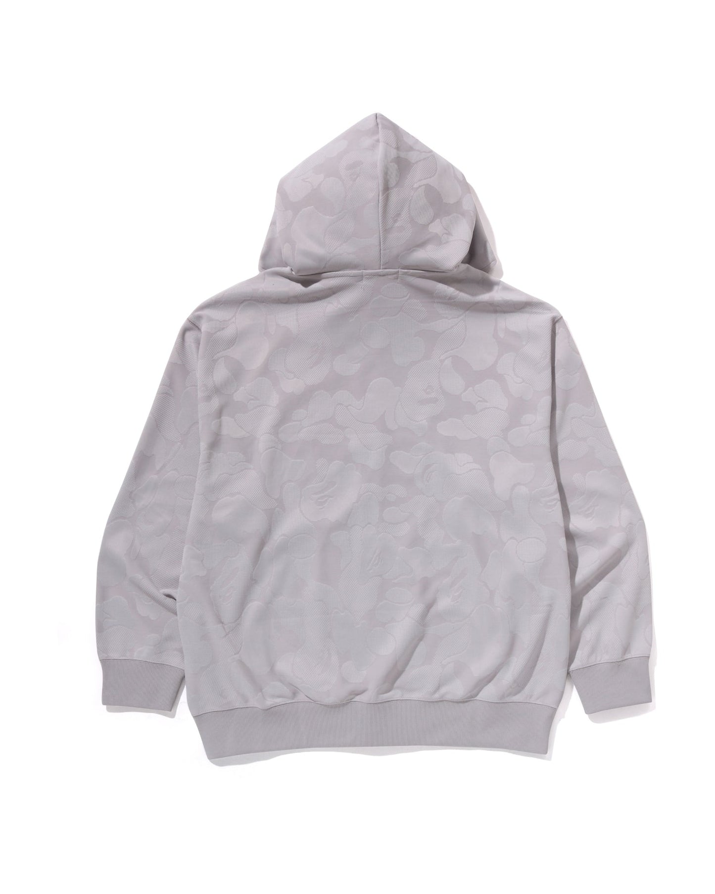 Solid Camo Jacquard One Point Relaxed Fit Zip Hoodie