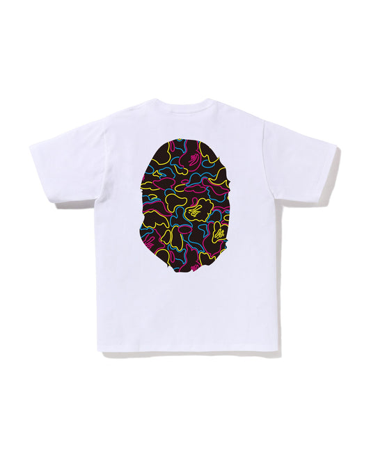 Neon Camo Big Ape Head Tee